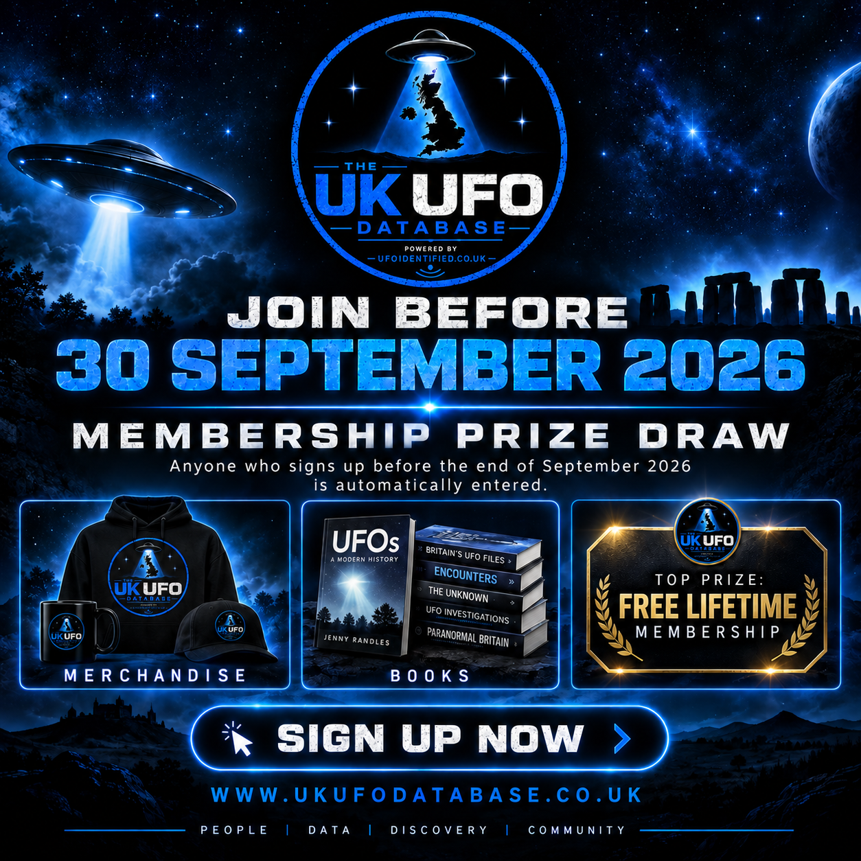 UK UFO Database Member Giveaway